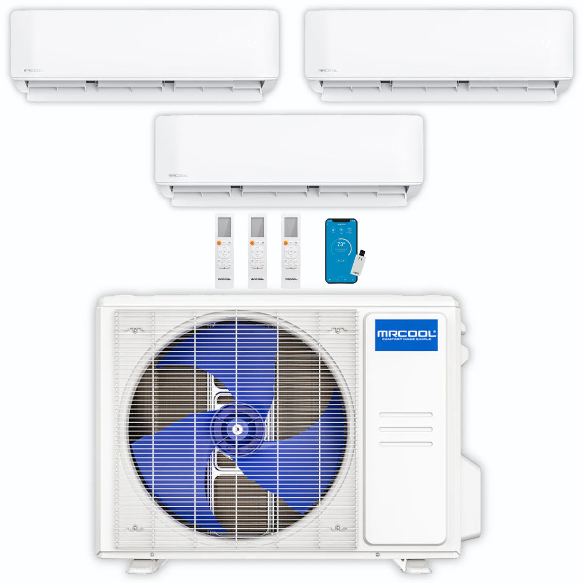 36,000 BTU 3 Zone Ductless Air Conditioner and Heat Pump T568448