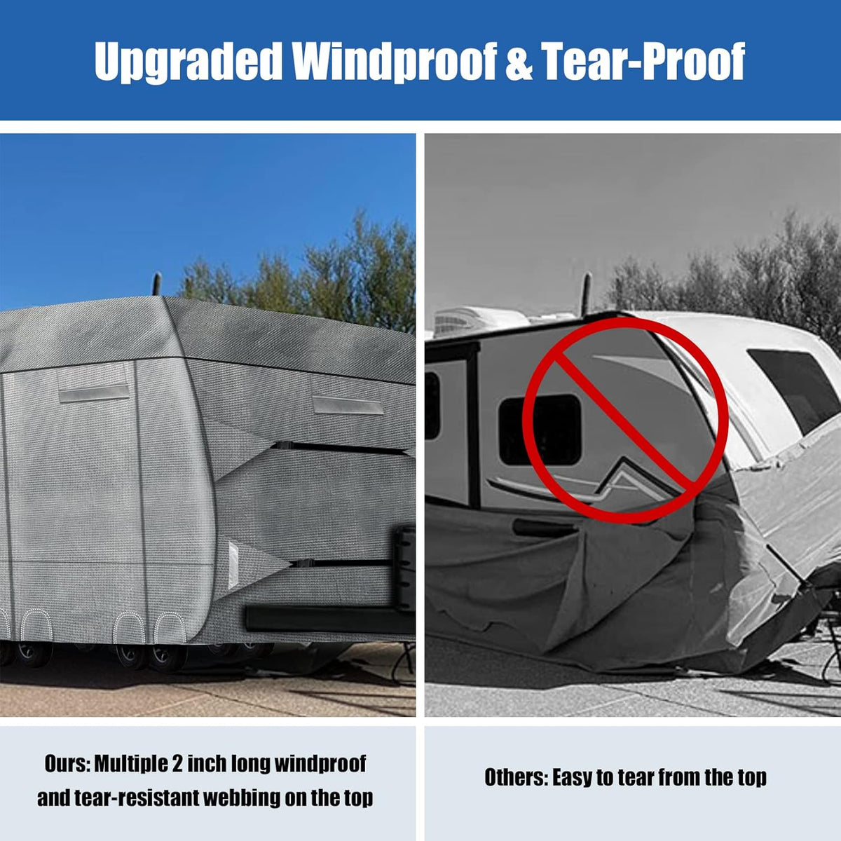 6 Layers Windproof Anti-Scratch UV Resistant RV Cover H792592