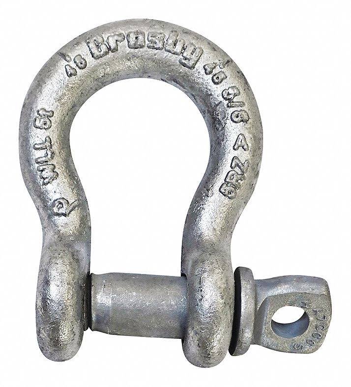 1 in Body Size 1 9/64 in Pin Dia. Crosby Shackle X372015