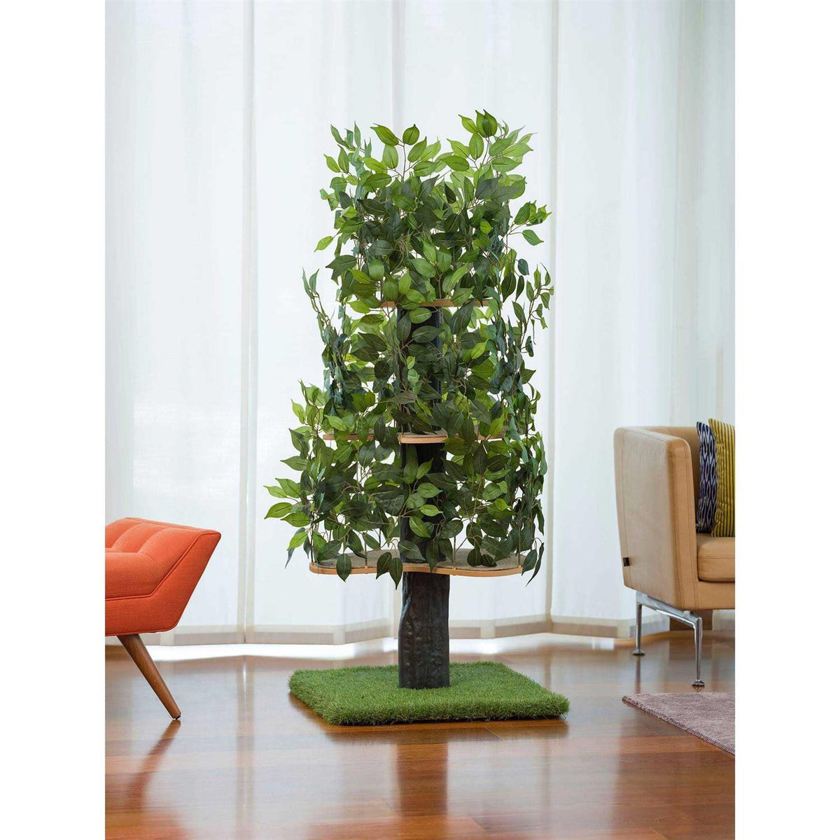 Cat Tree with Leaves Cat House & Cat Activity Tree K566