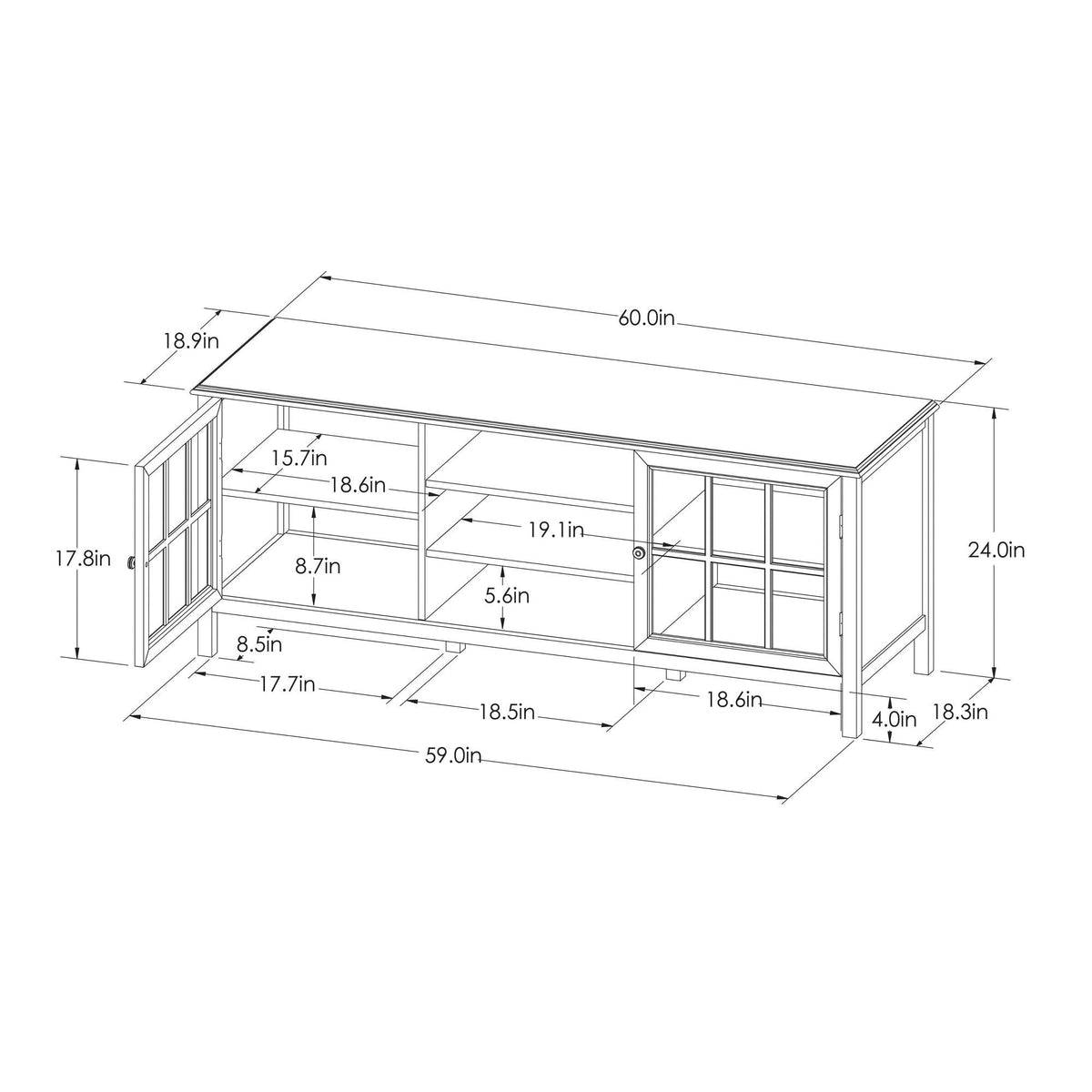 Large TV Stand B5170