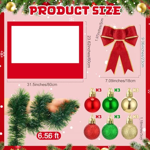 21 Pcs DIY Christmas Photo Booth Props Picture Frame 32" x 24" S330