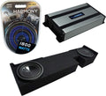 Compatible with Ford F-150 Extended Cab Truck 2000-2003 Bundled with Mono 1600W Amp & Custom Dual Sub Box U4205