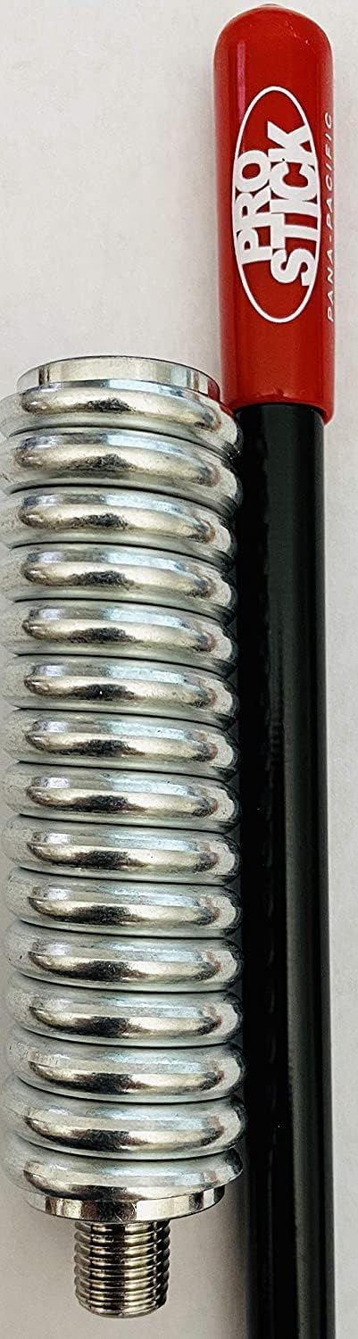 4 Foot Fiberglass 1000 Watt Black CB Radio Antenna with Heavy Duty Stainless Steel Spring R8247