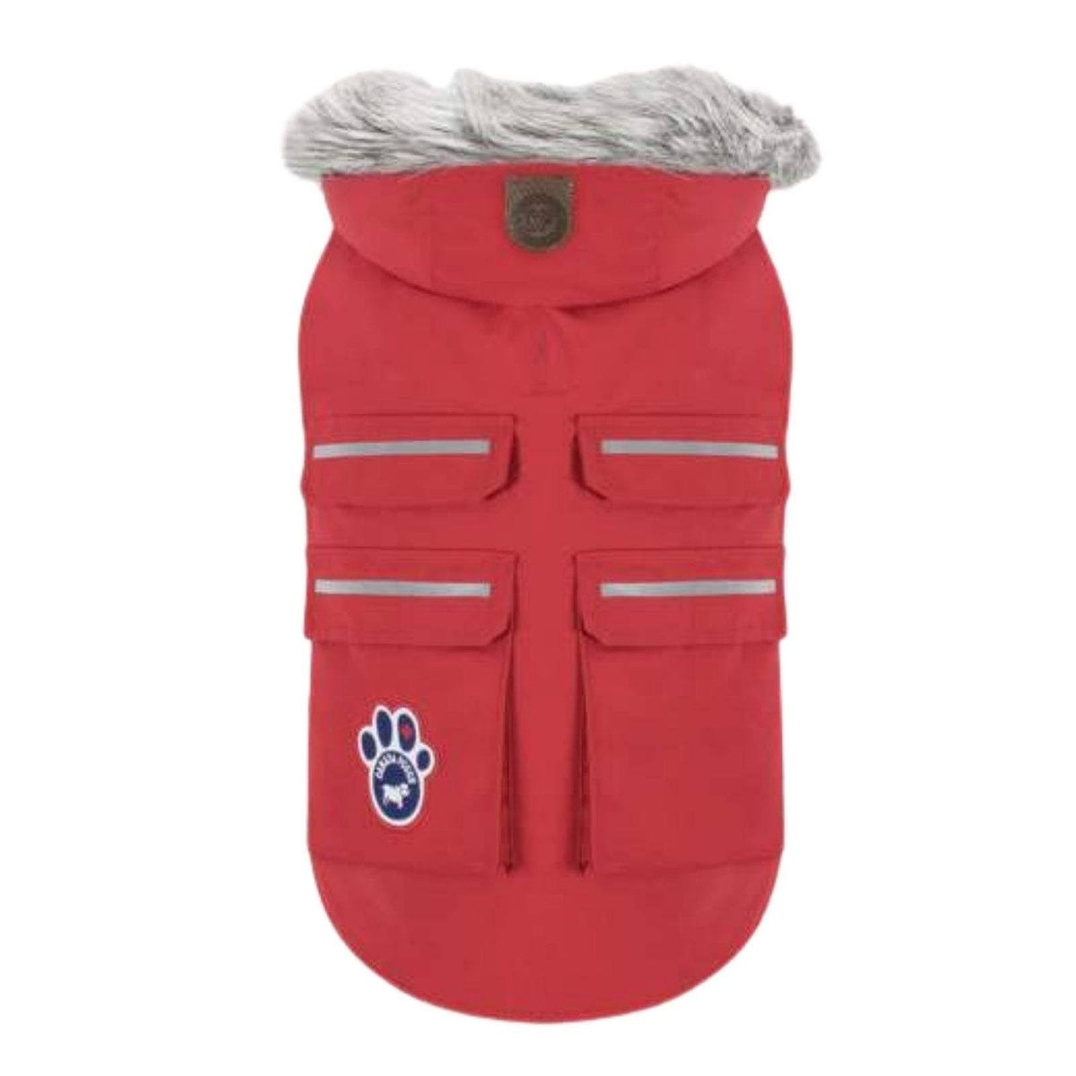 Red Reflective Dog Jacket O252
