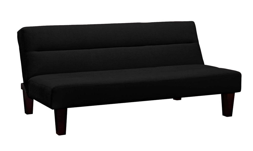 Black Microfiber Futon V76710