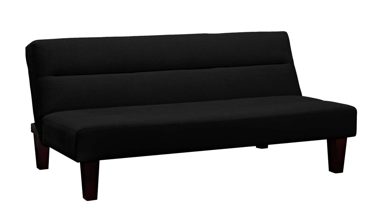 Black Microfiber Futon V76710