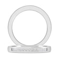 14K White Gold Princess Cut Diamond Bridal Wedding Band J72552