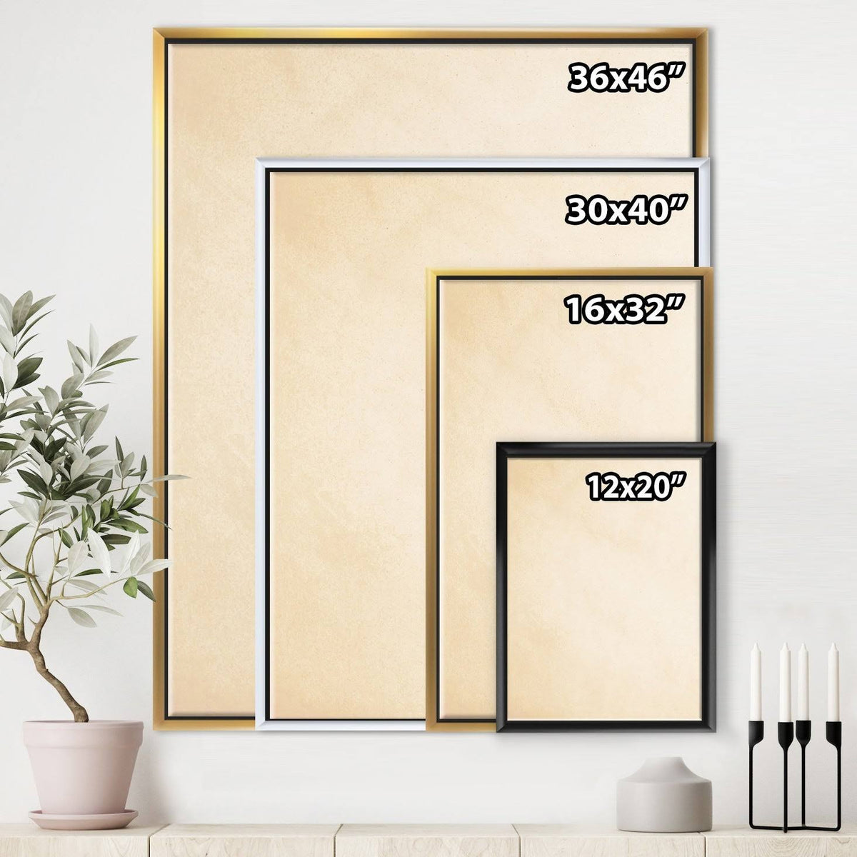 Black Framed Canvas G625777