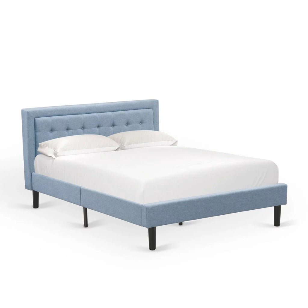 Denim Blue 3-piece Queen Wood Bedroom Set B793046