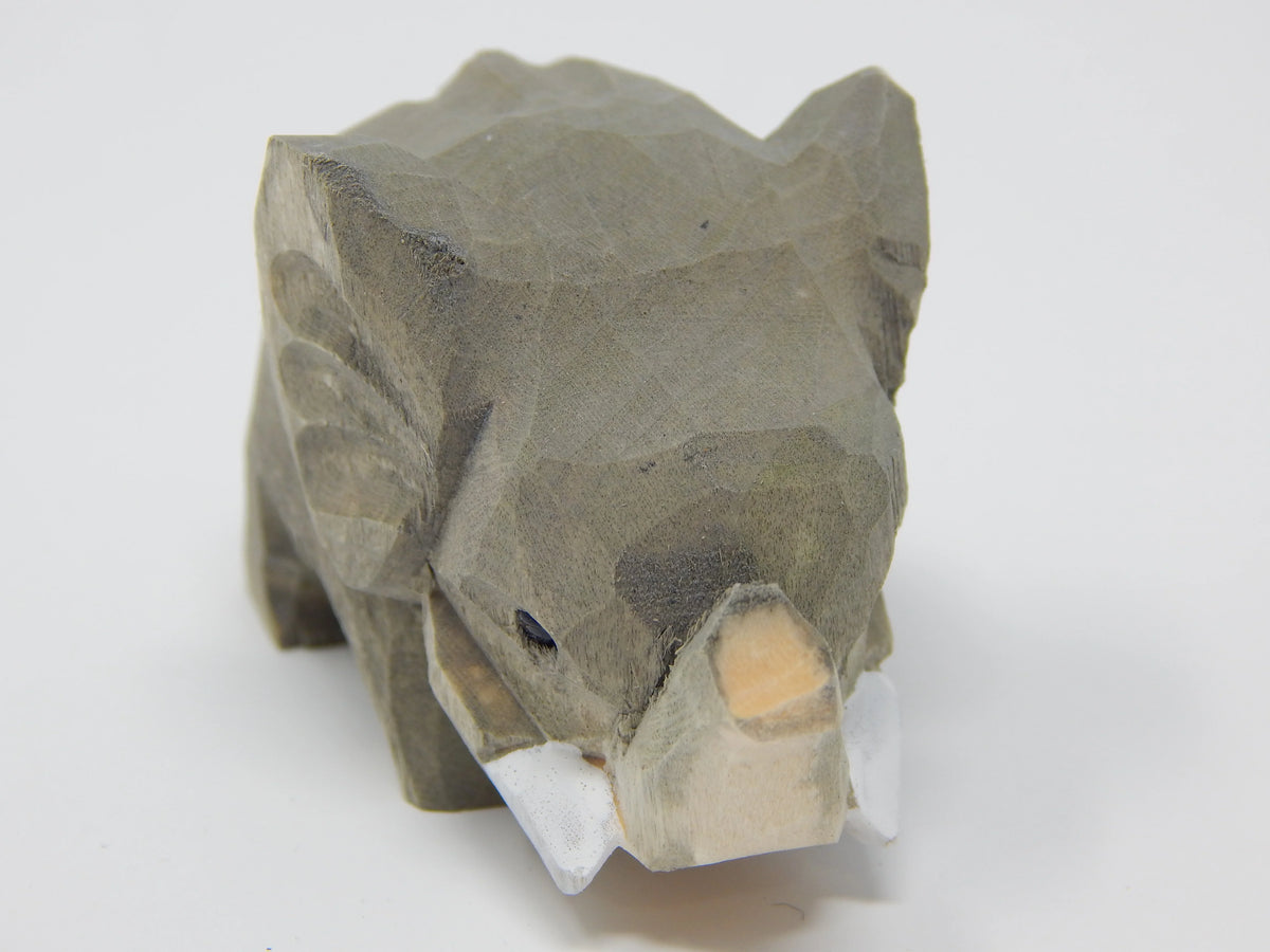 Small 2" Wooden Elephant Figure M197