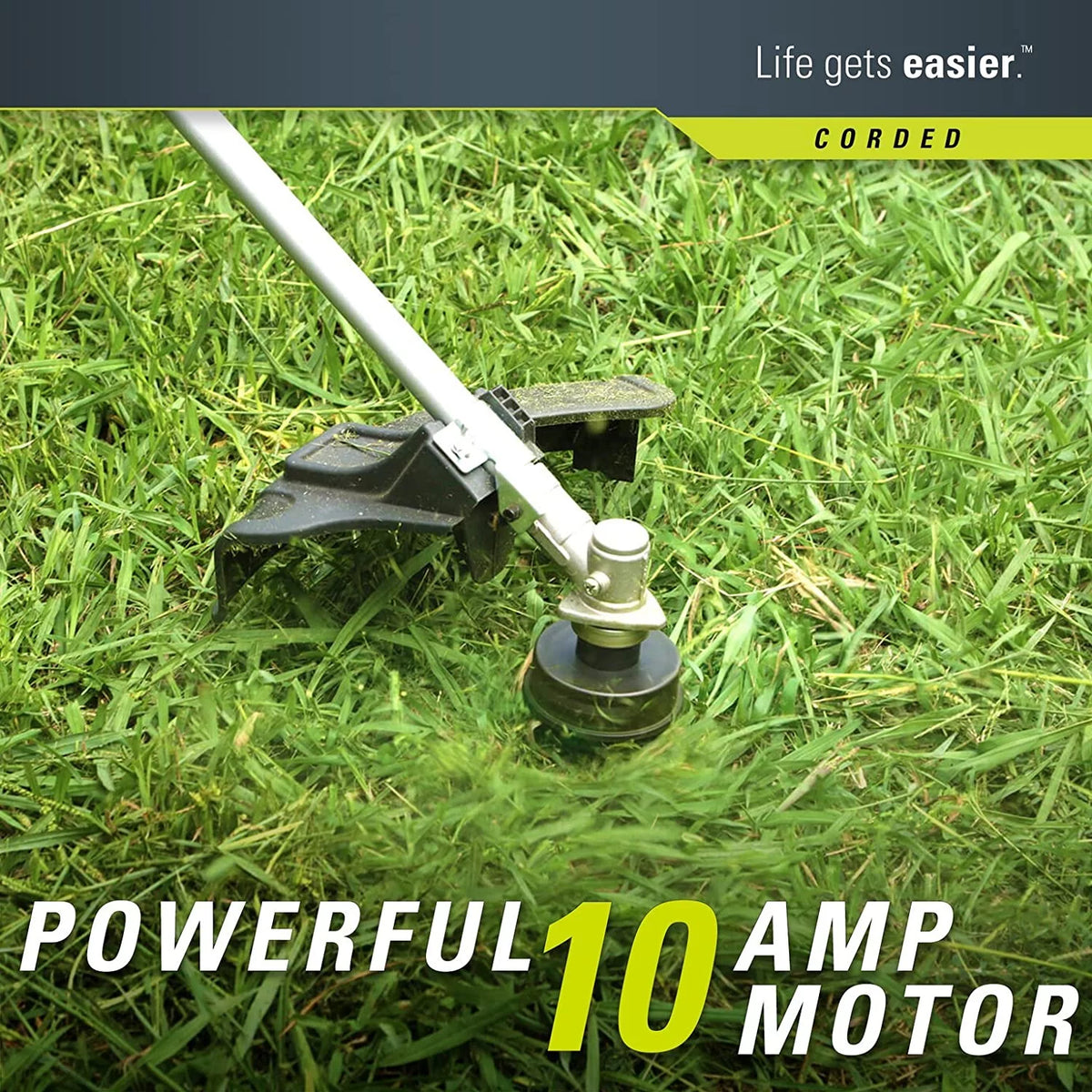 18" Corded Electric 10 Amp String Trimmer L984049