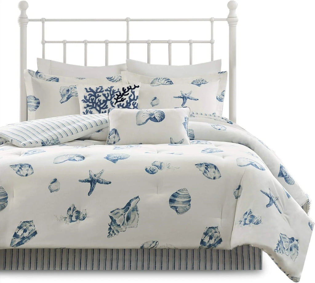 Coastal Reversible Comforter Set 4 Piece J251946