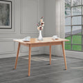 Solid Wood Dining Table for 6-8 People Light Oak G25201