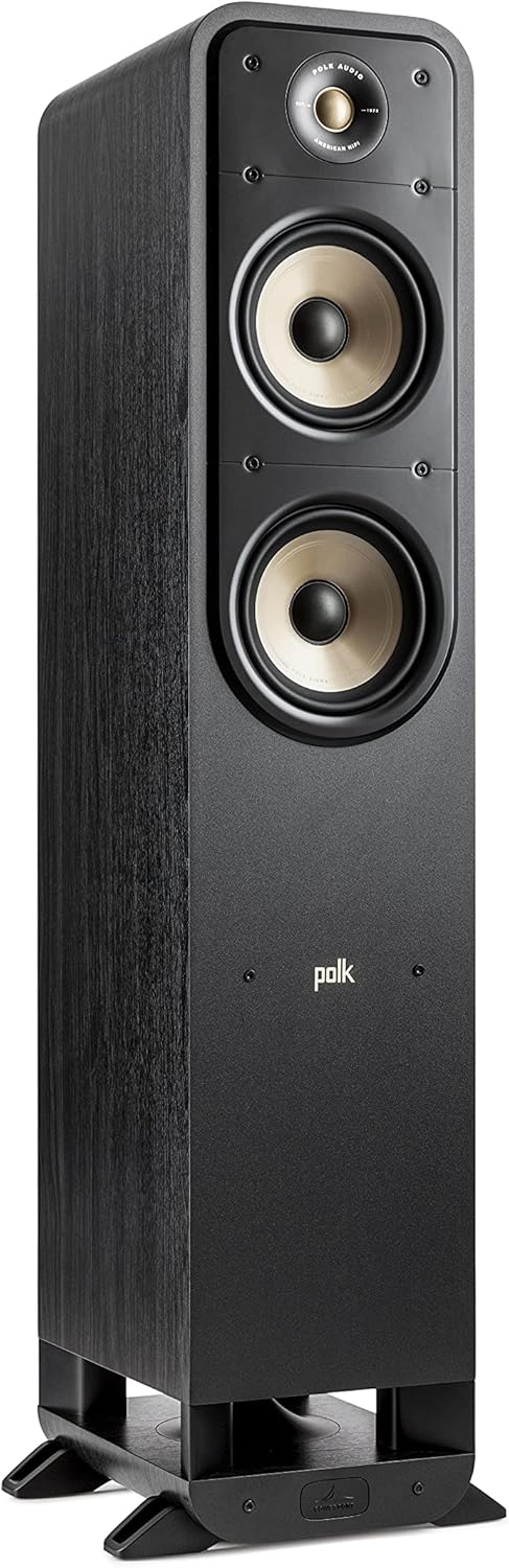 Walnut Tower Speaker with 1" Tweeter & 2 6.5" Woofers Y80682