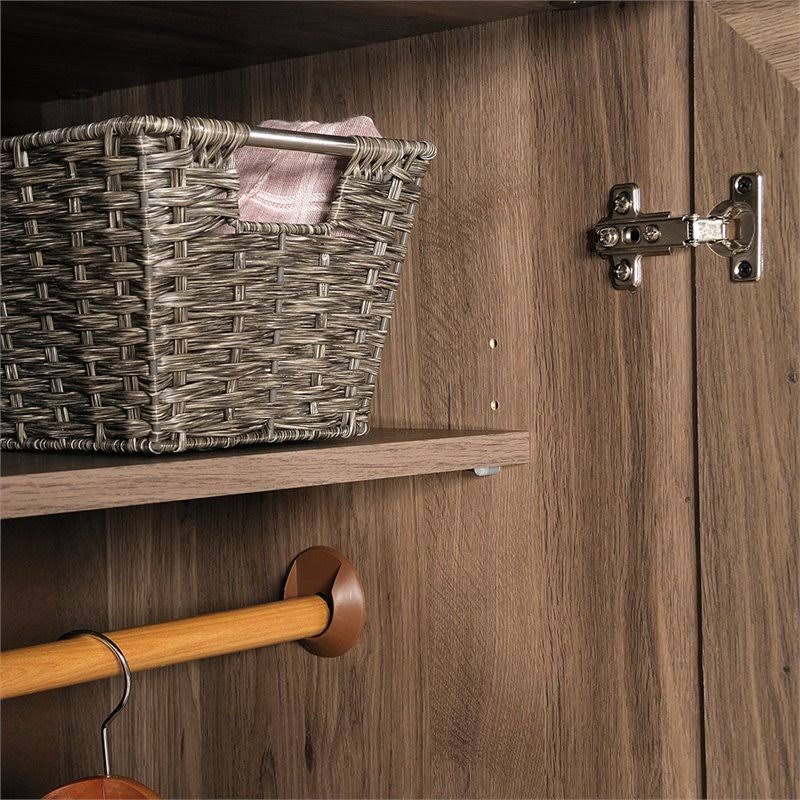 Wardrobe Armoire with 1-Drawer in Salt Oak L284921