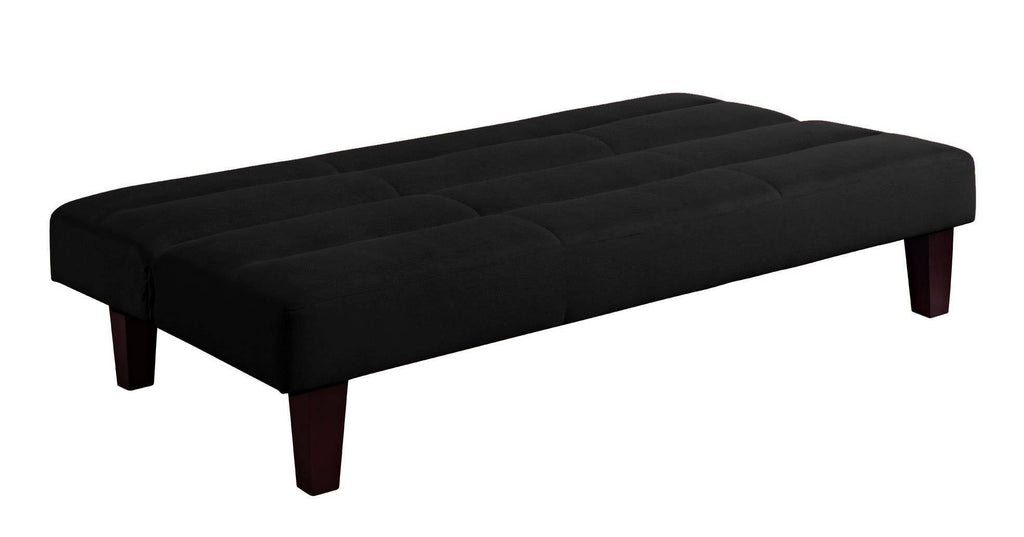 Black Microfiber Futon V76710