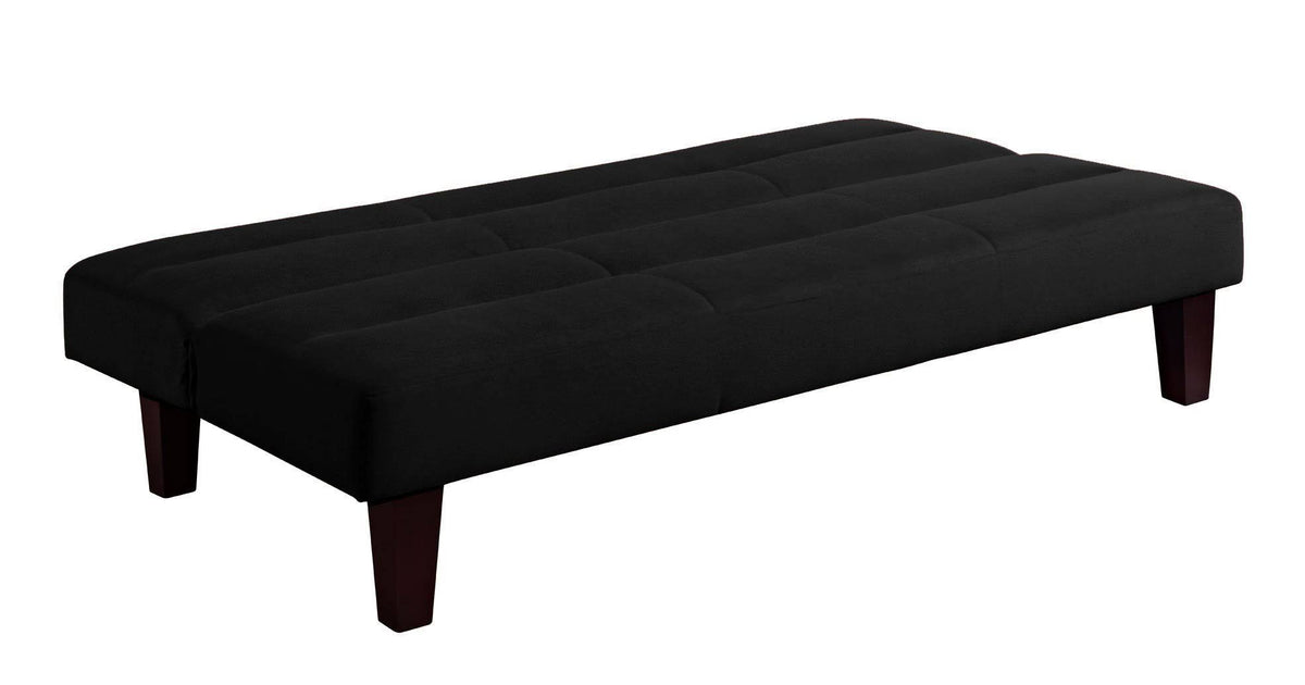 Black Microfiber Futon V76710