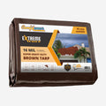16 MIL Heavy Duty Waterproof Tarp Cover 18' X 24' Brown S6082