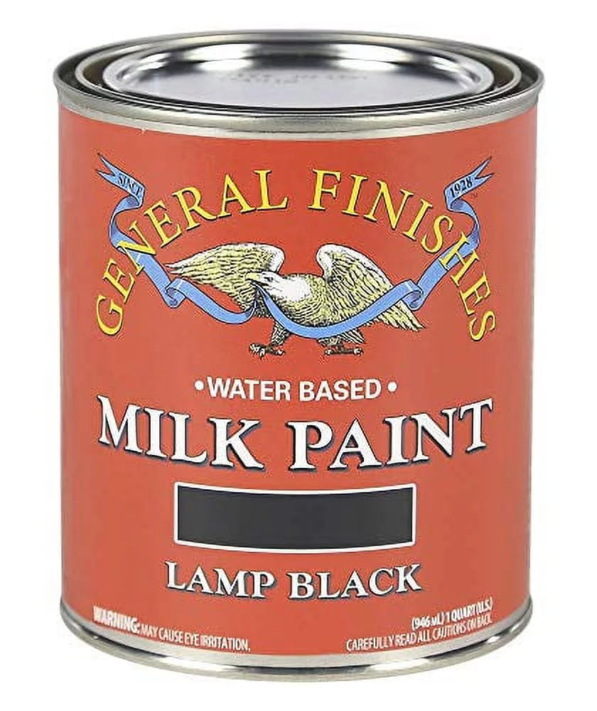 Water Based Milk Paint, 1 Quart, Lamp Black X85488