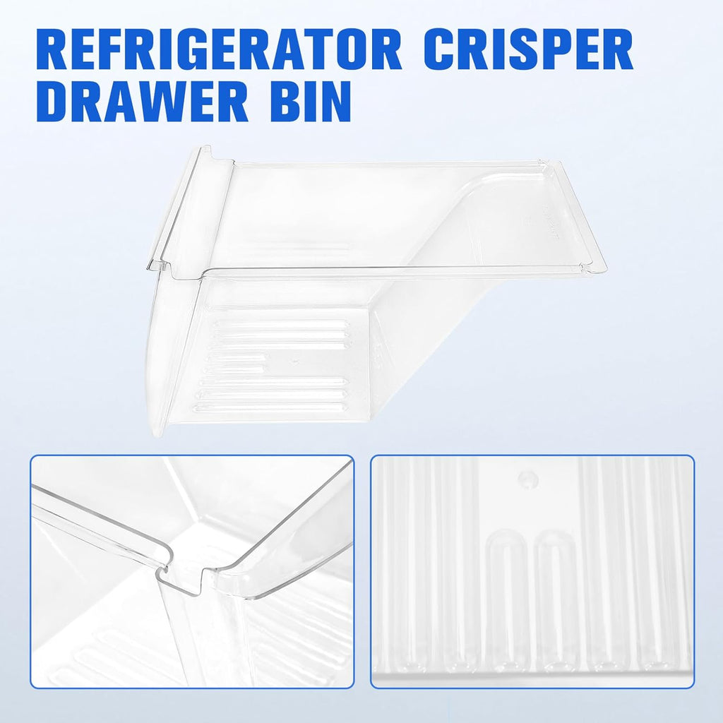 2Pcs Fridge Crisper Drawer & Crisper Bin Refrigerator Replacement G606897