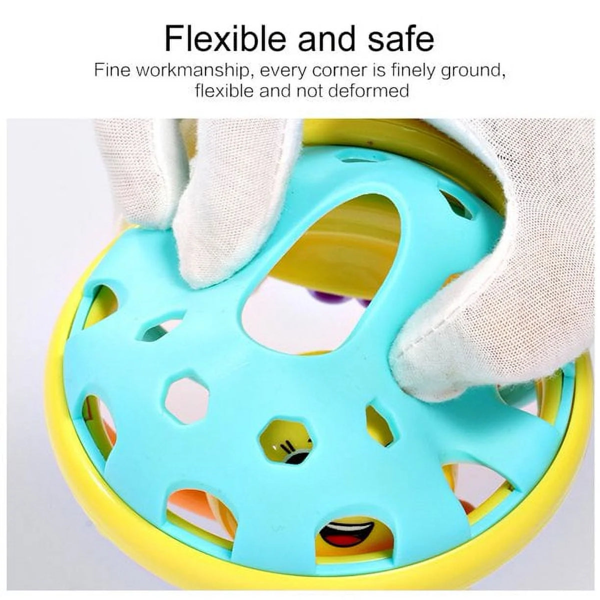 Sensory Teether Toy Silicone Rattle Ball T5351