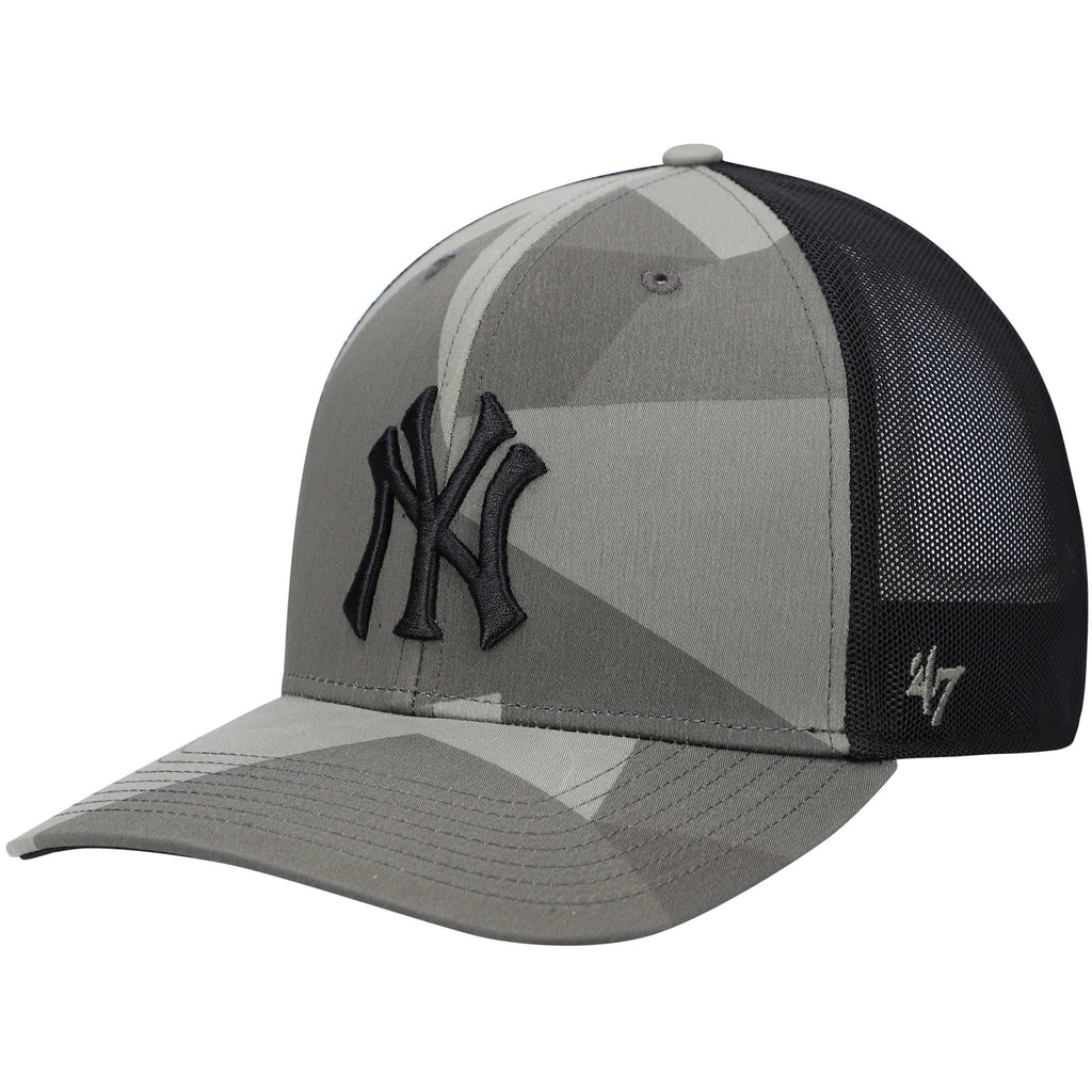 New York Yankees Camo Black Snapback Hat W5982