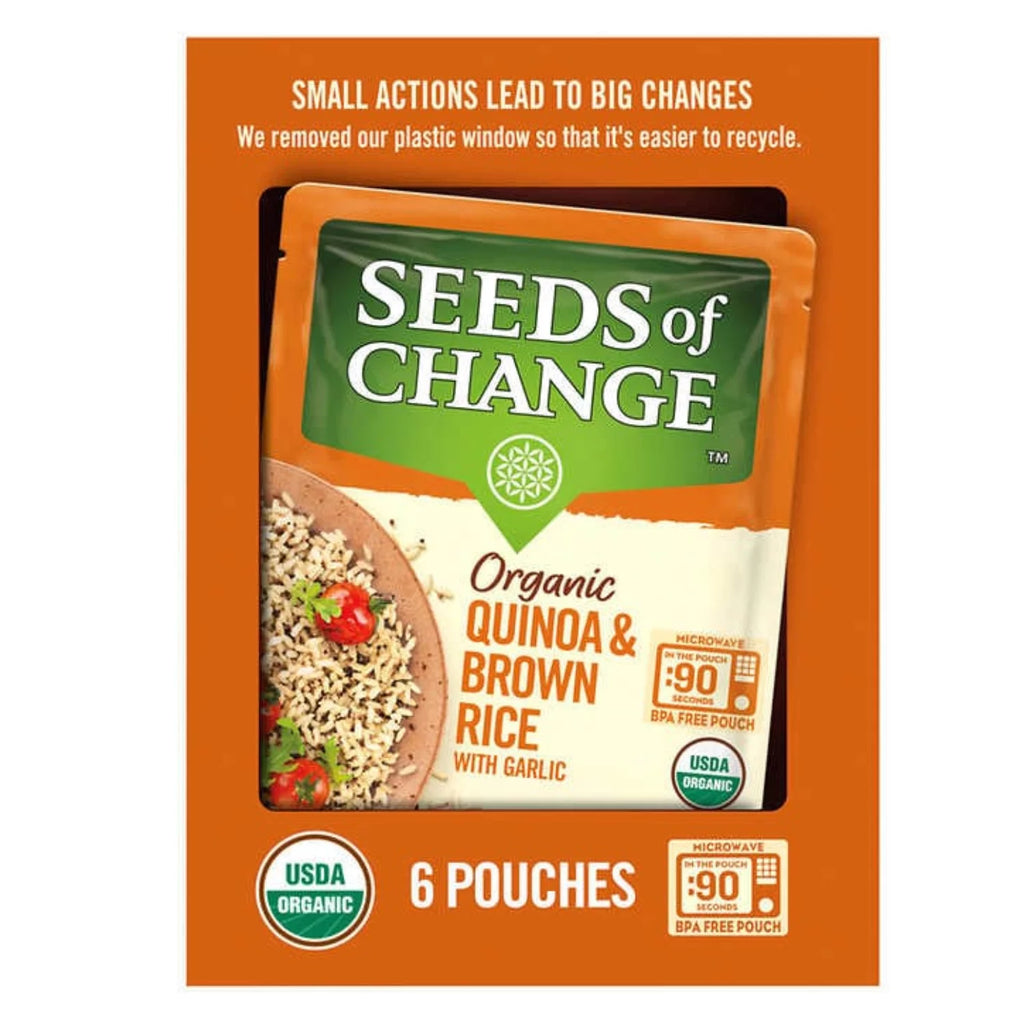 Organic Quinoa & Brown Rice with Garlic Mix, 8.5oz x 6 Packs A15754