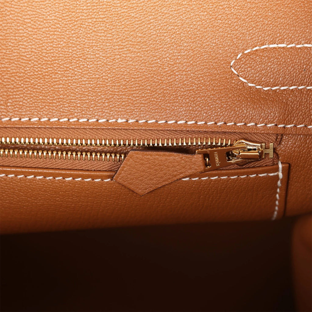 Gold Togo Leather Handbag T794