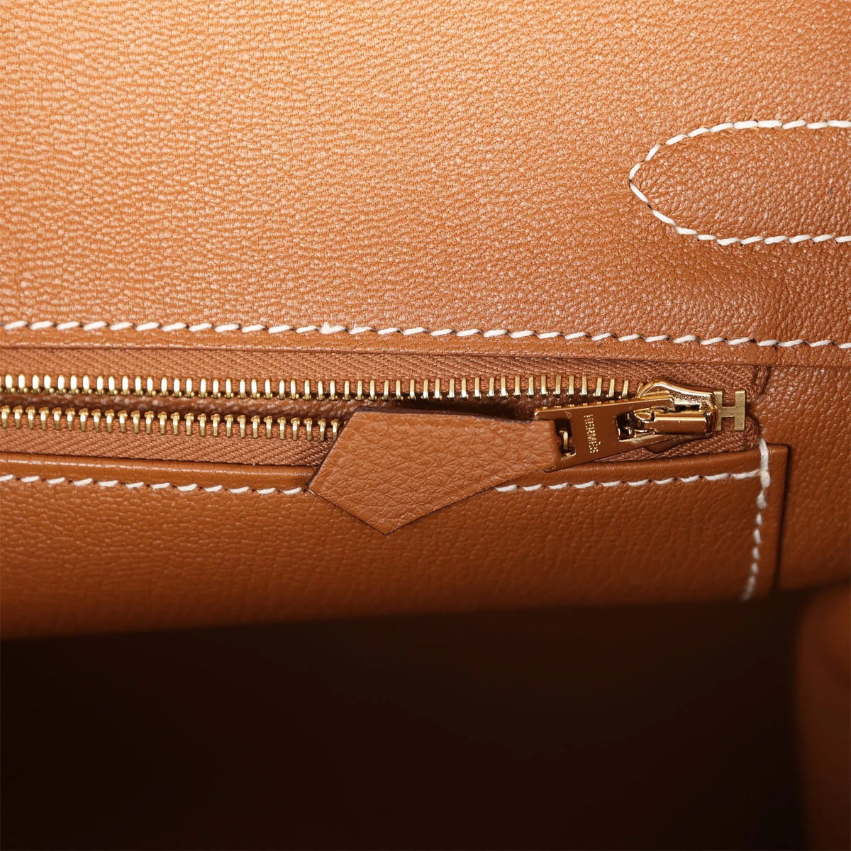 Gold Togo Leather Handbag T794