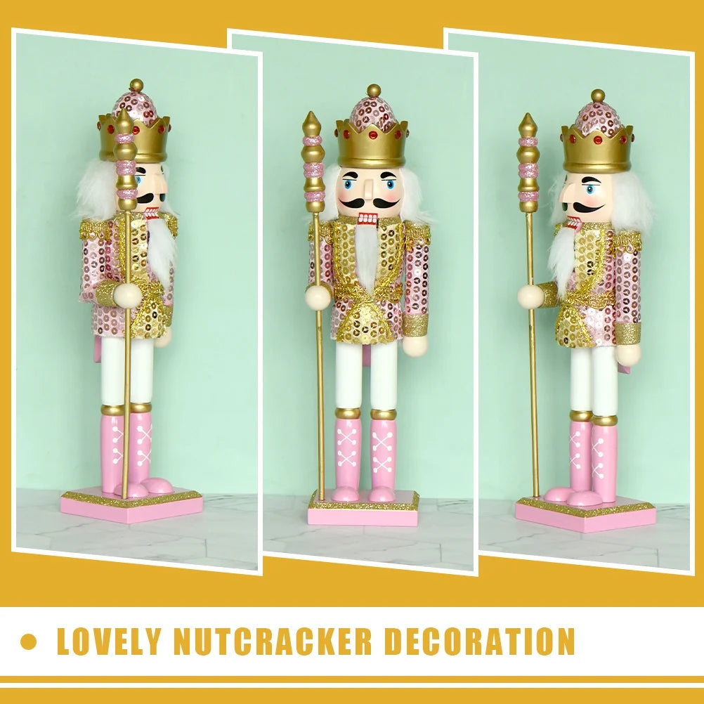 Small Wooden Nutcracker Doll Decor N4778