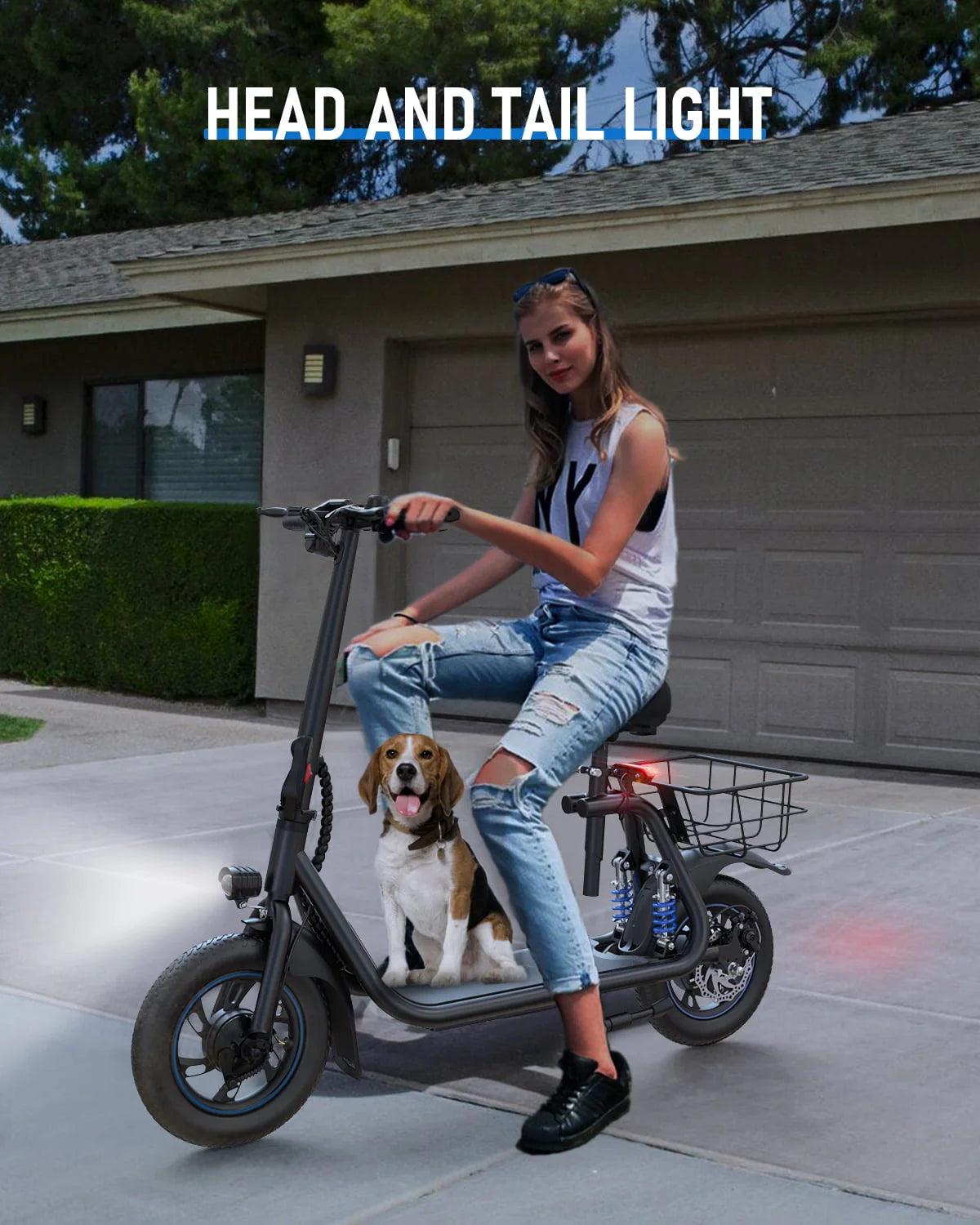 450W Electric Scooter with Seat D330
