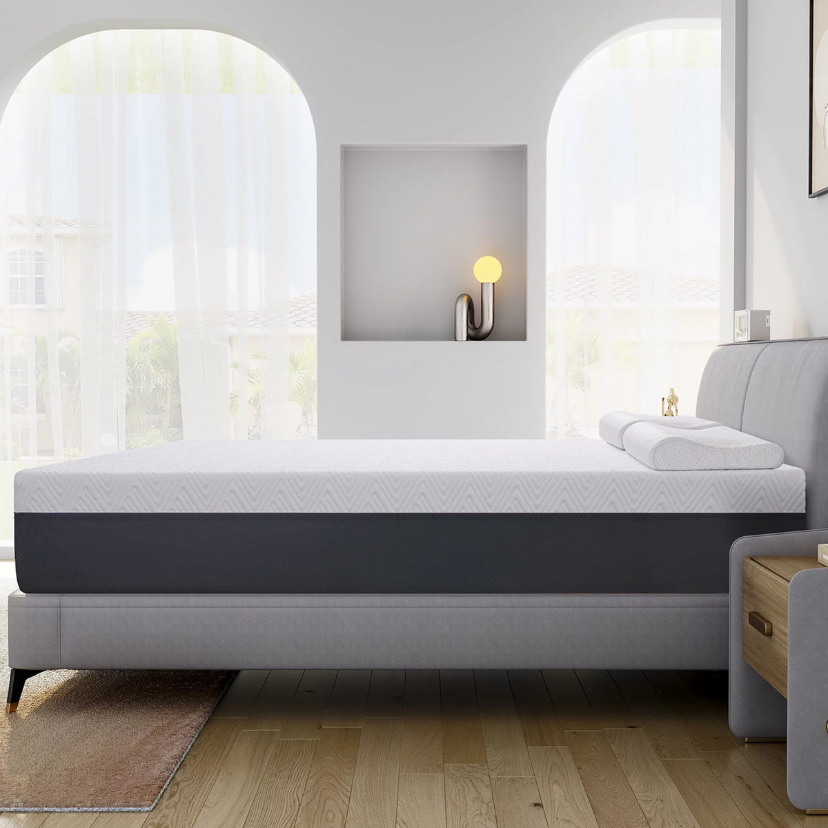 Short Queen 10 Cooling Gel Memory Foam Mattress Q1471