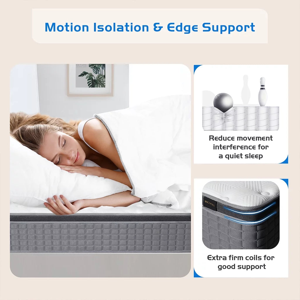 14 Gel Memory Foam Spring Hybrid Mattress in a Box, Twin Mattress H86518