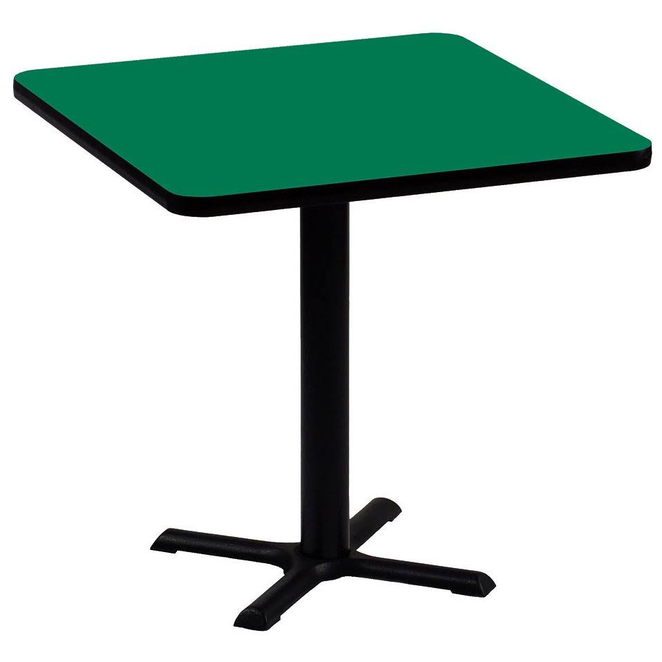Green 30x22 Square Bar and Caf Table V9576