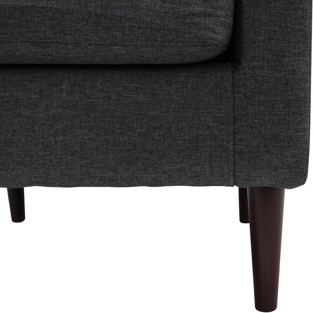 Navy Polyester Fabric Arm Chair T64105