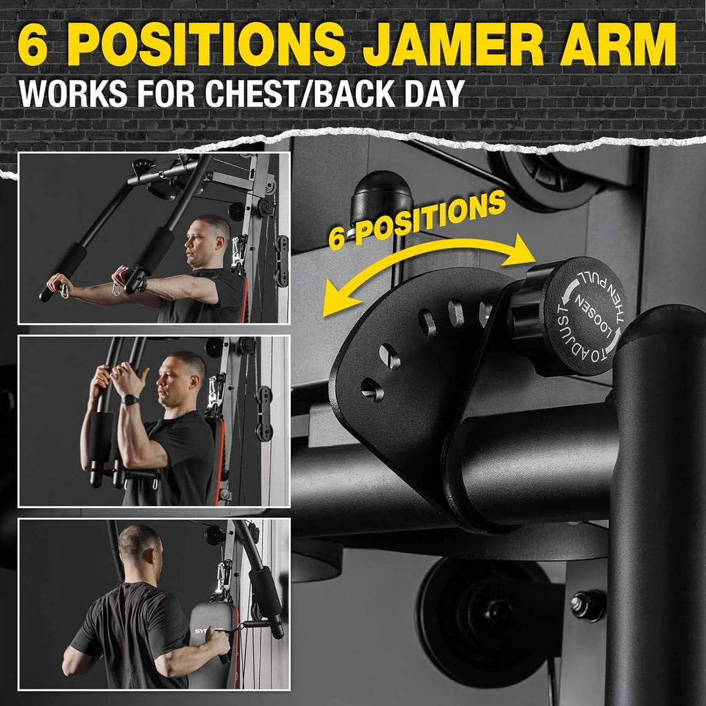 Home Gym Station with 150LBS Weight Stack M5877