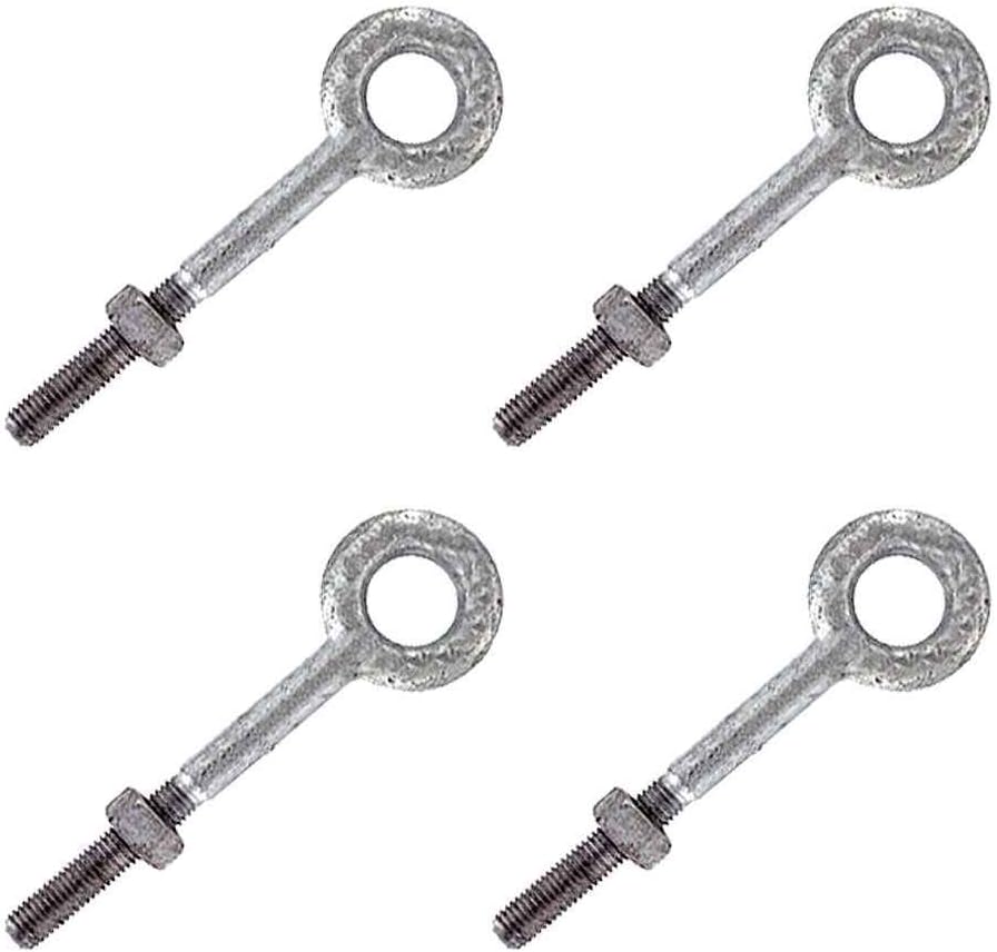 Galvanized Steel Eye Bolts 3/4 x 10 Pack of 2 E849901