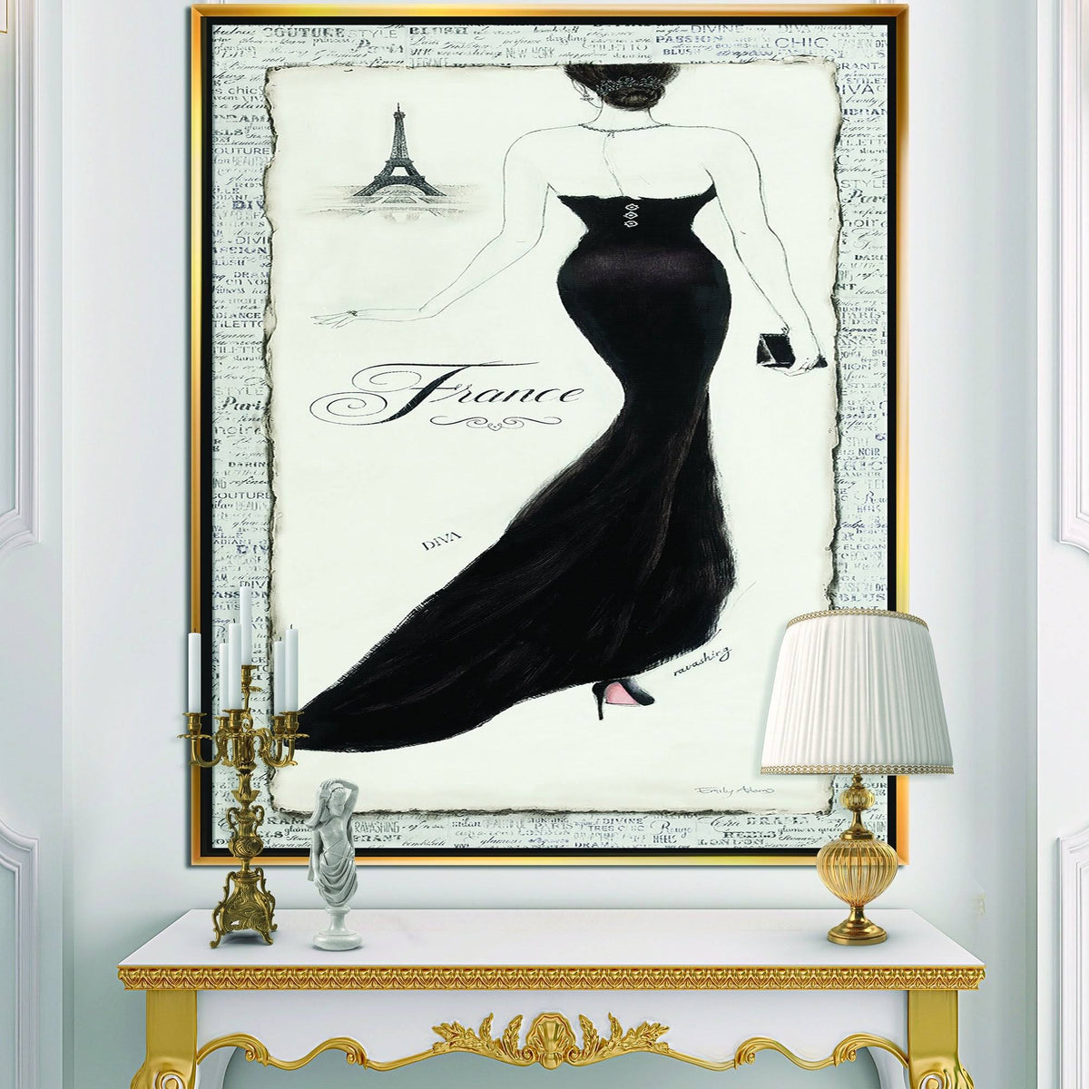 Black Framed Canvas G625777