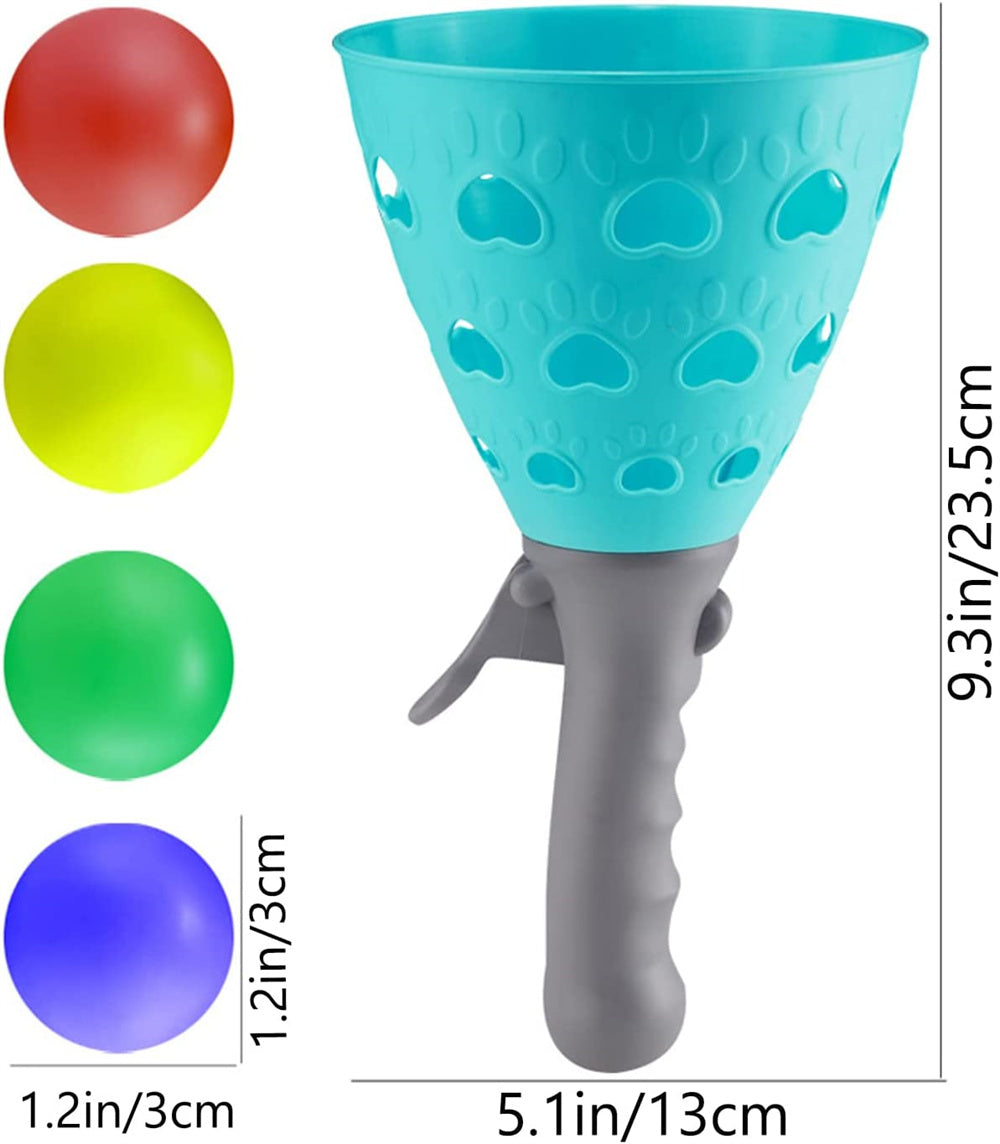 Pop-Pass-Catch Ball Game with 2 Catch Launcher Baskets and 4 Balls T37976