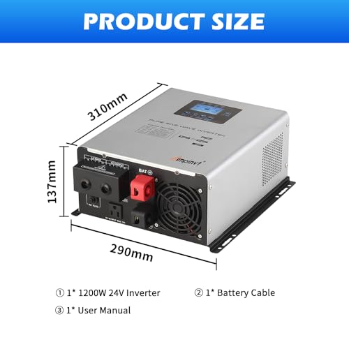 800W Pure Sine Wave Inverter with AC Charger V5488
