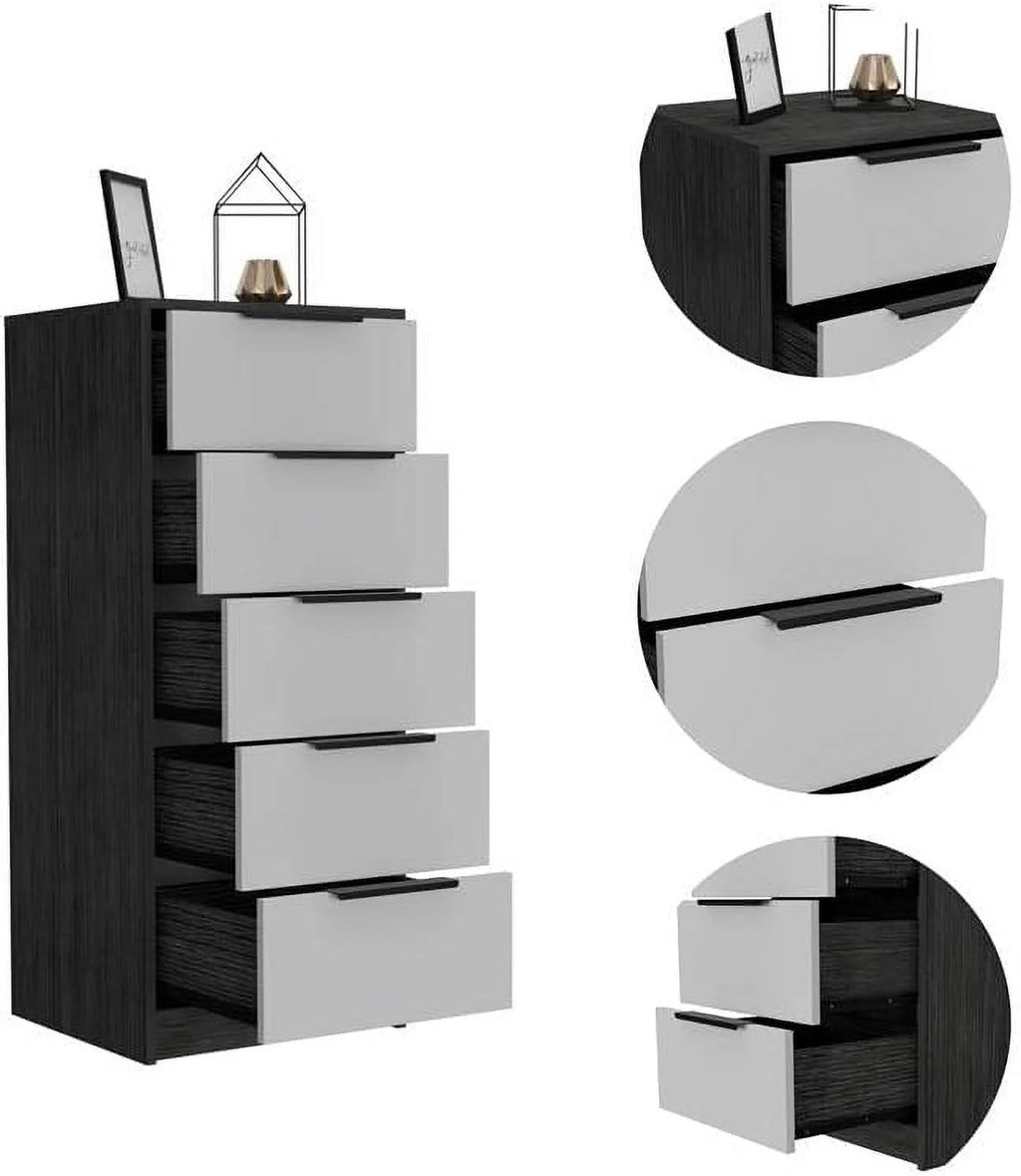 Modern 5-Drawer Engineered Wood Dresser E346490
