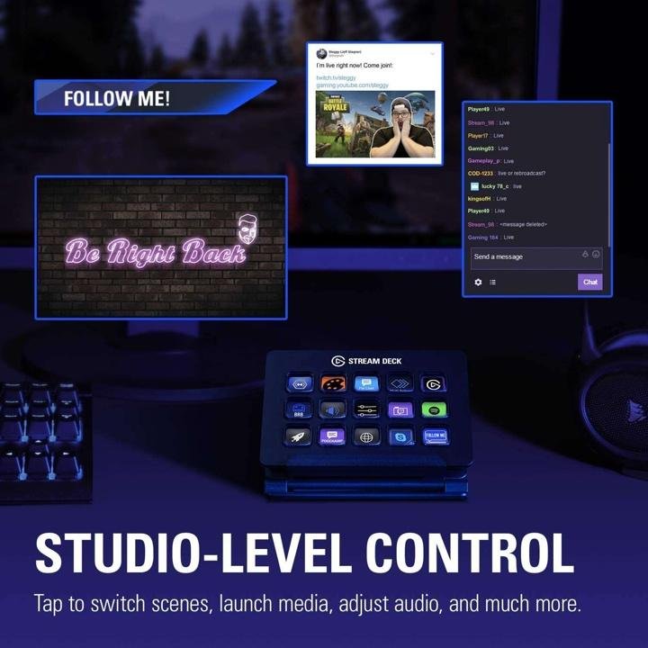 15 Customizable LCD Keys Stream Controller A234