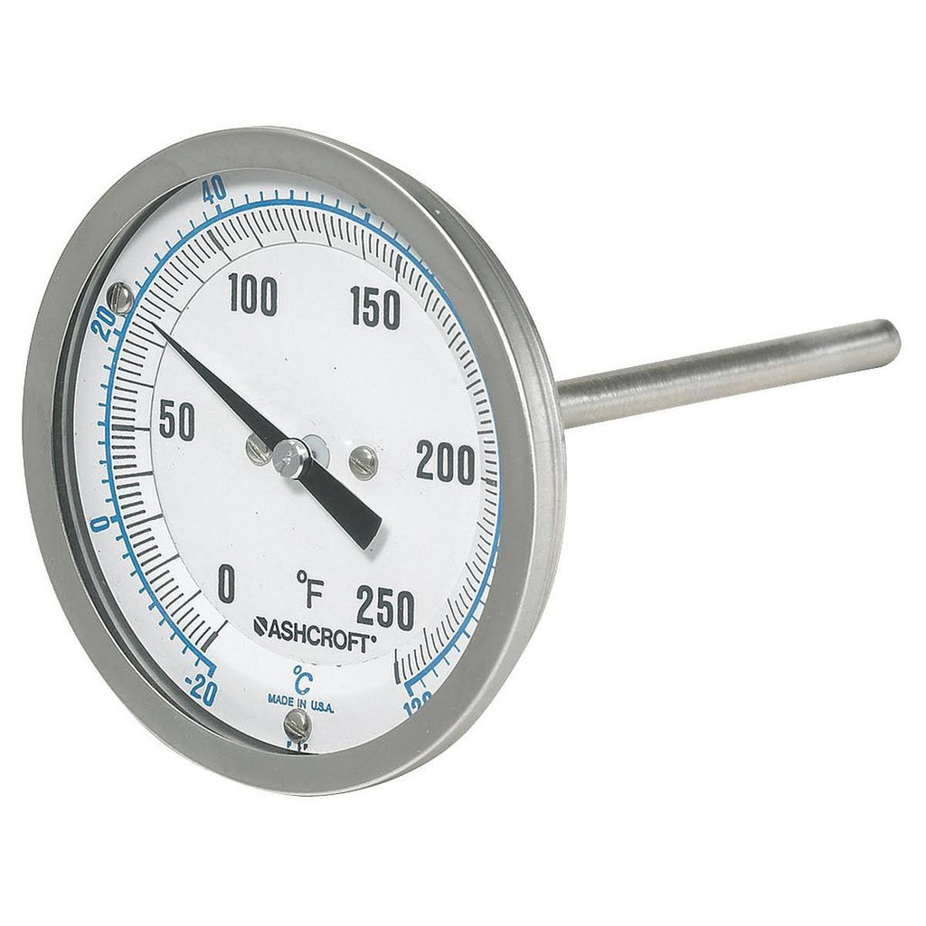Dial Thermometer, Bi-Metallic, Back Conn. L443595