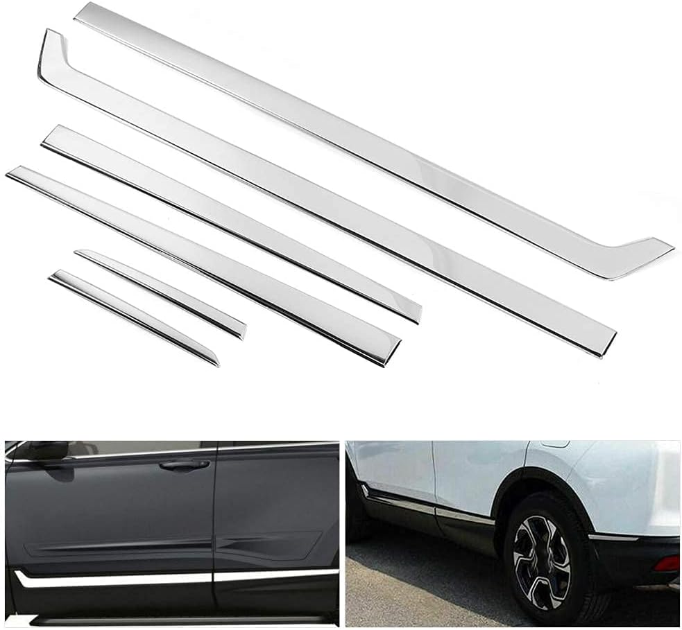 6pcs Stainless Steel Car Door Side Moulding Trim G756242