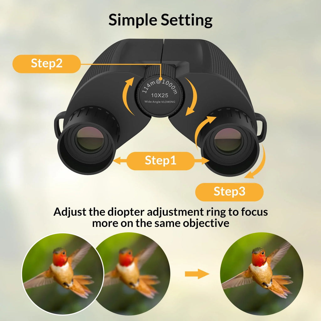 10x25 Binoculars E1803