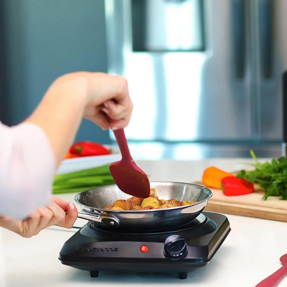 Black Infrared Single Burner Electric Hot Plate B738593