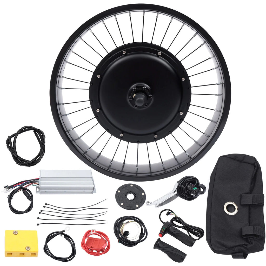 20" Electric Bicycle Front Wheel Conversion Kit Fat Tire 1000W 48V J6371