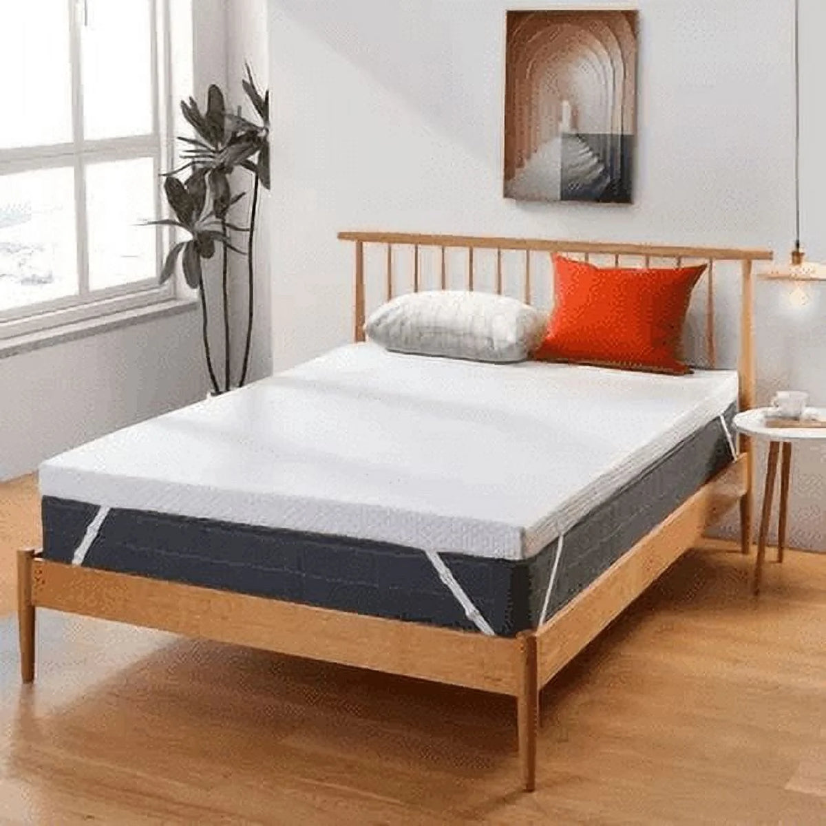 2 inch Gel Memory Foam Mattress Topper with Washable Cover I63280