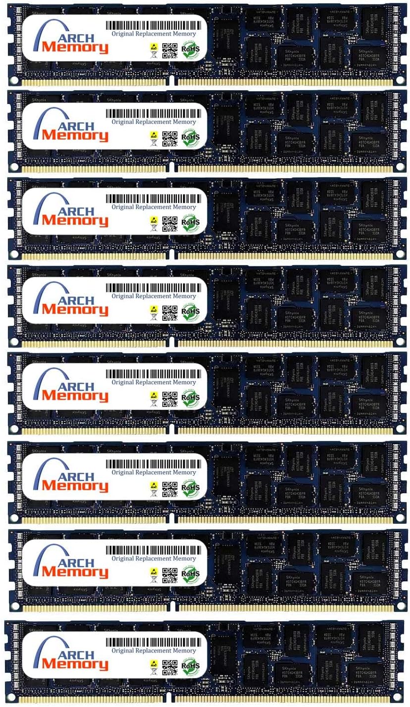 64 GB (8 x 8 GB) 240-Pin DDR3 ECC RDIMM RAM V4377